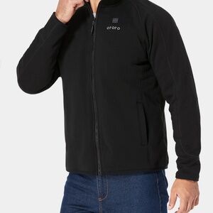 ORORO Men’s Heated Fleece Jacket w/ Battery - Size Medium